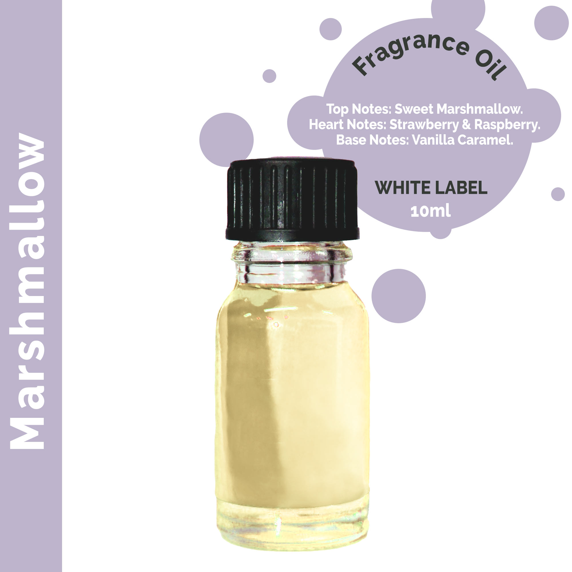 10ml Marshmallow Fragrance Oil 10ml - UNLABELLED - 1 Piece (ULFO-95)