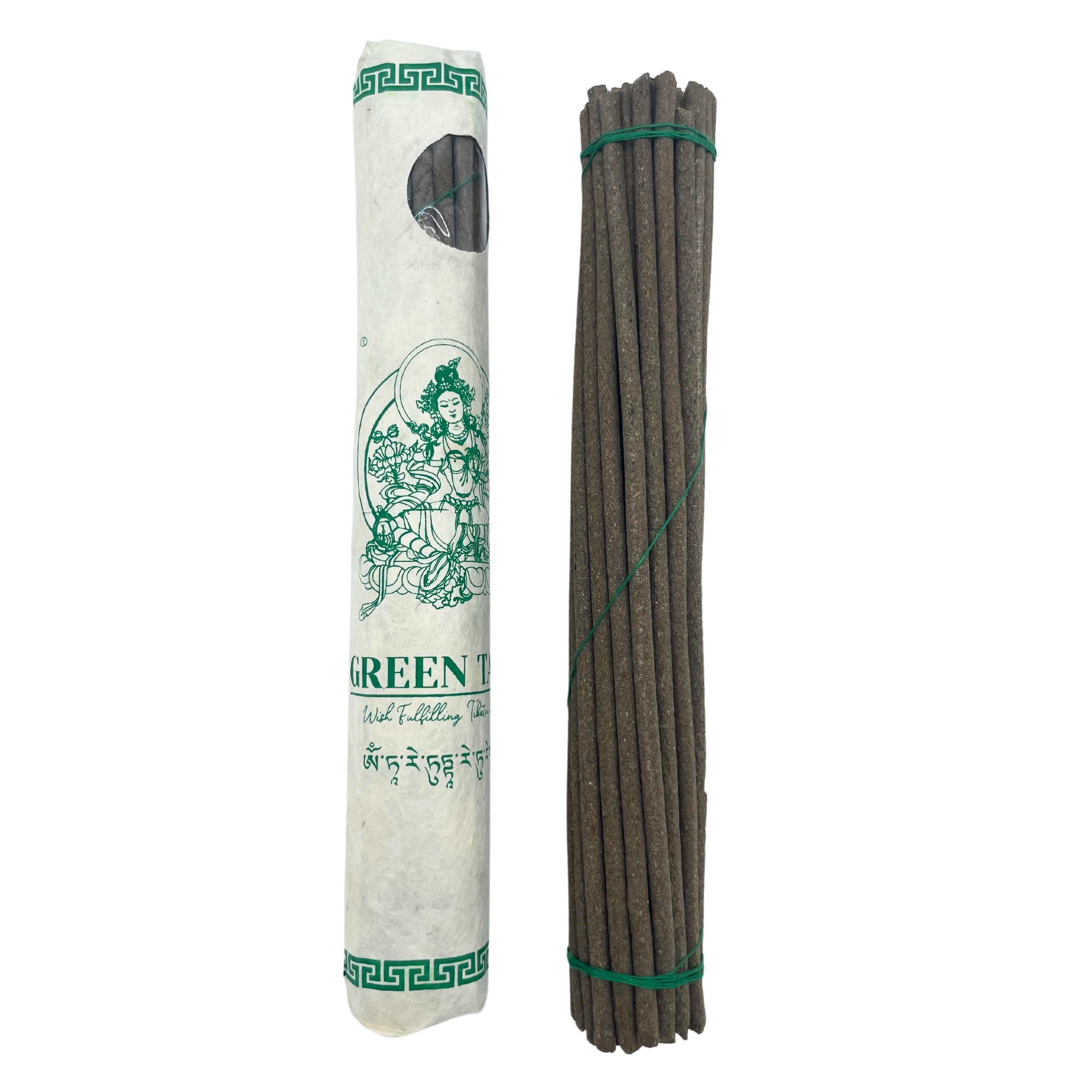 Rolled Pack of 30 Premium Tibetan Incense - Green Tara - 1 Piece (TSI-06)
