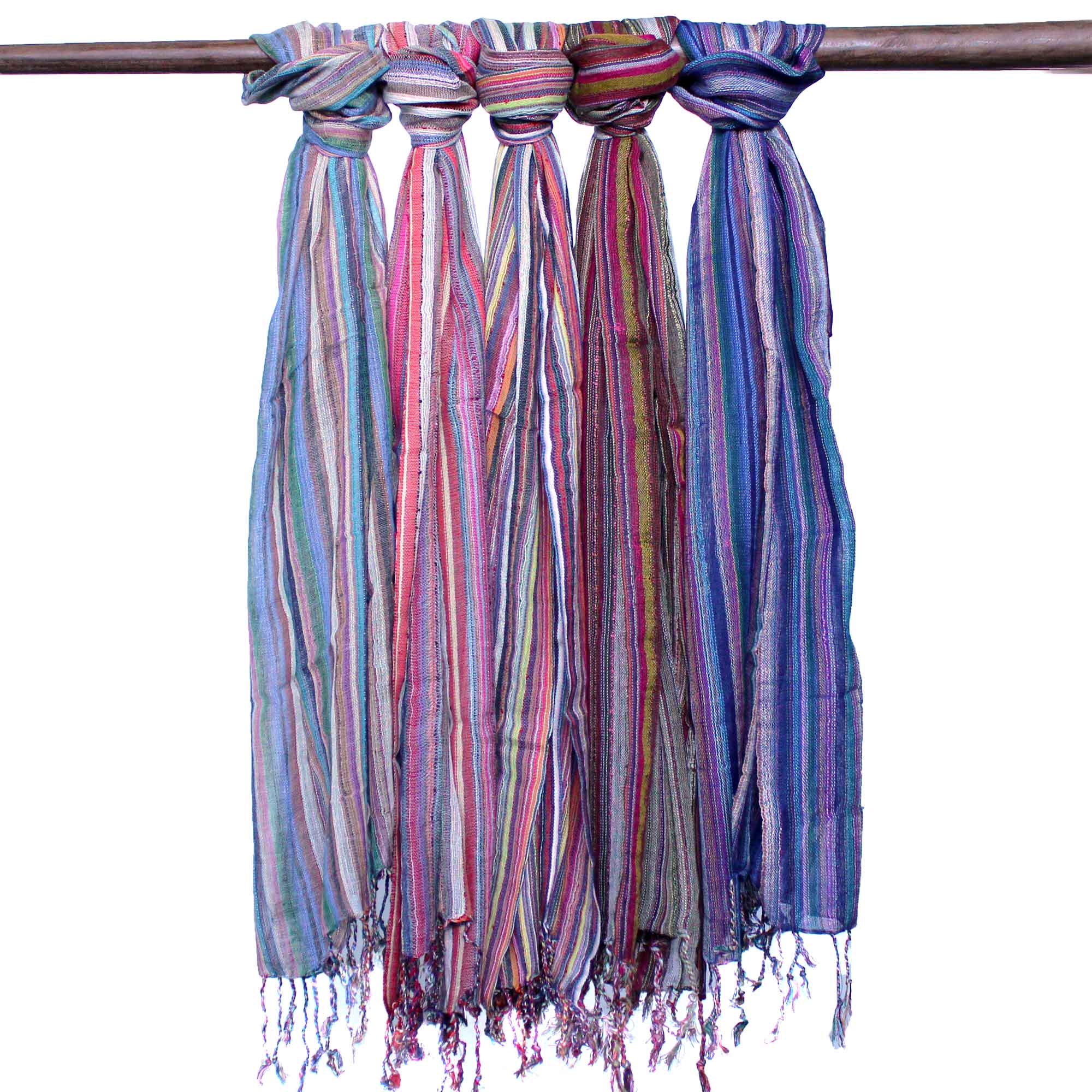Indian Boho Scarves - 50x180cm - Random Purples - 1 Piece (BohoIS-01)