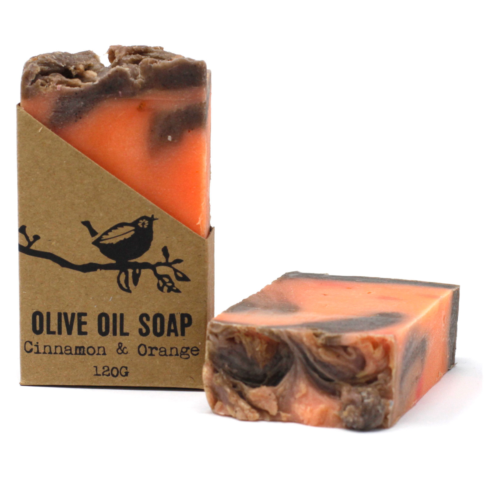 Cinnamon+ Orange Pure Olive Oil Soap - 120g - 1 Piece (ACOSS-04)