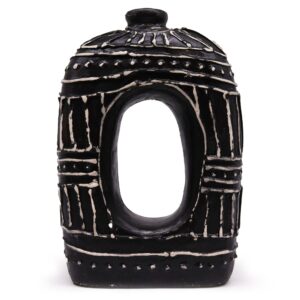 Oval Donut Shaped Vase - Chocolate 30cm - 1 Piece (BCV-13)