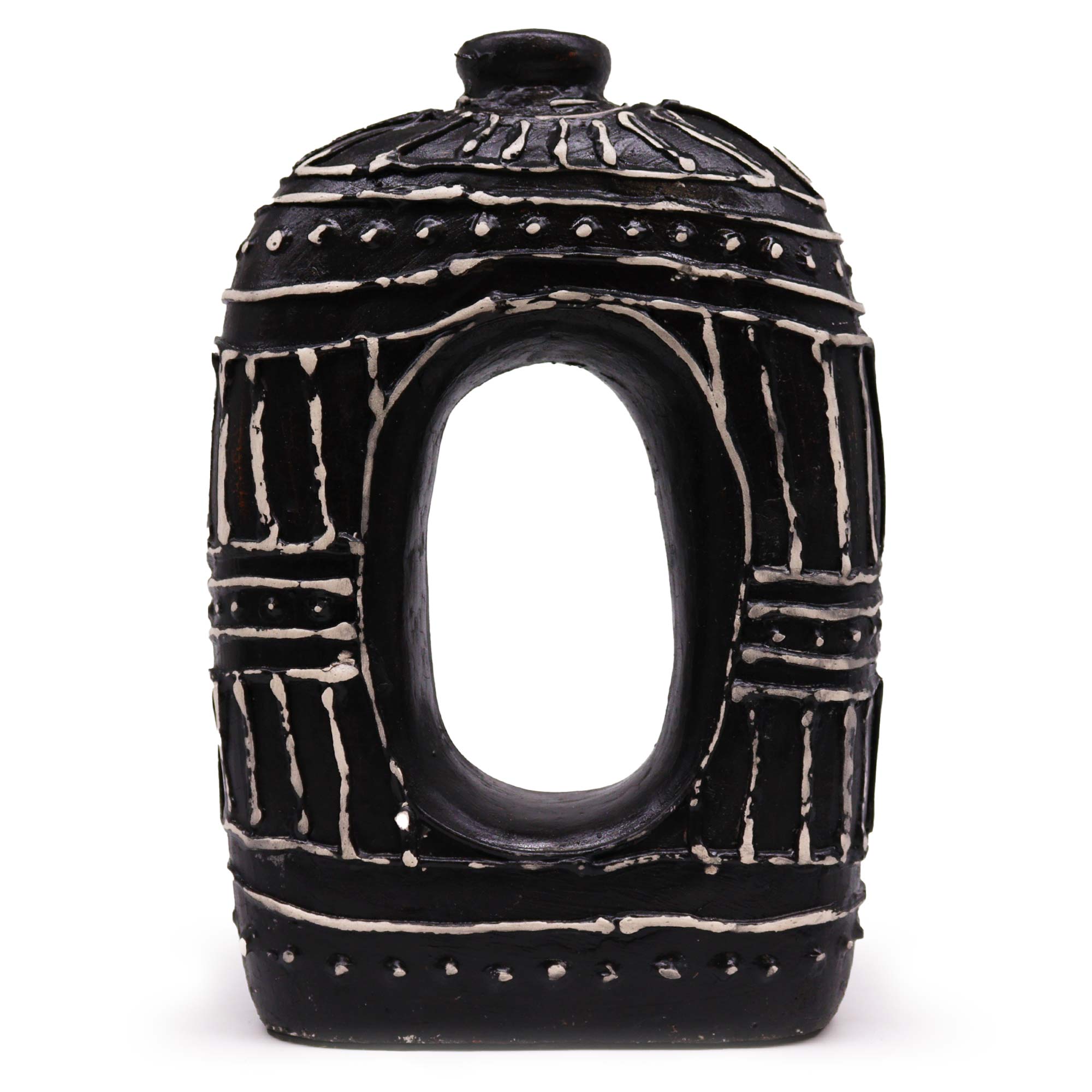 Oval Donut Shaped Vase - Chocolate 30cm - 1 Piece (BCV-13)