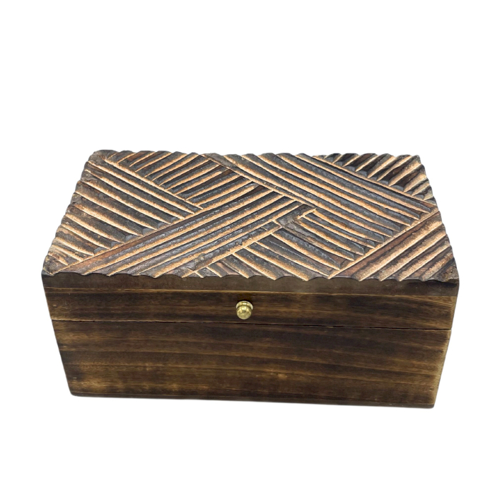 Vintage Deco - Multi Purpose Box - 22x12x10cm -  Antique Lines - 1 Piece (VDBox-04)