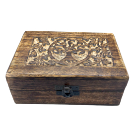 Medium Wooden Keepsake Box 15x10x6cm - Tree of Life - 1 Piece (IMBox-07)
