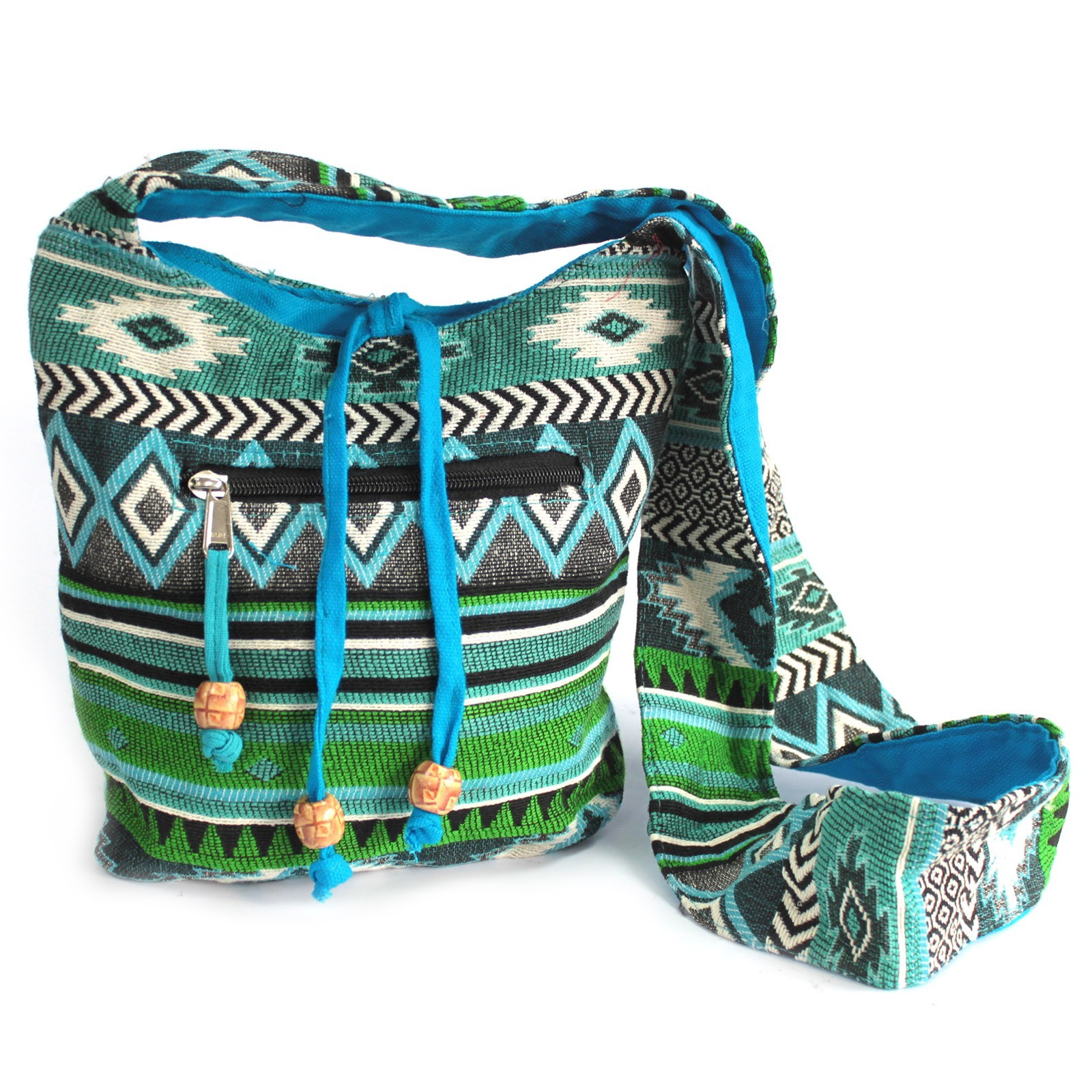 Jacquard Bag - Teal Sling Bag - 1 Piece (JNS-04)