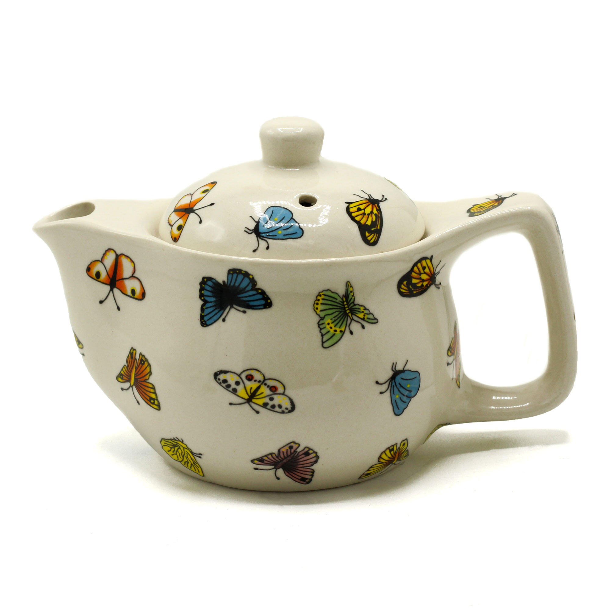 Small Herbal Teapot - Butterflies - 1 Piece (TeaP-10)