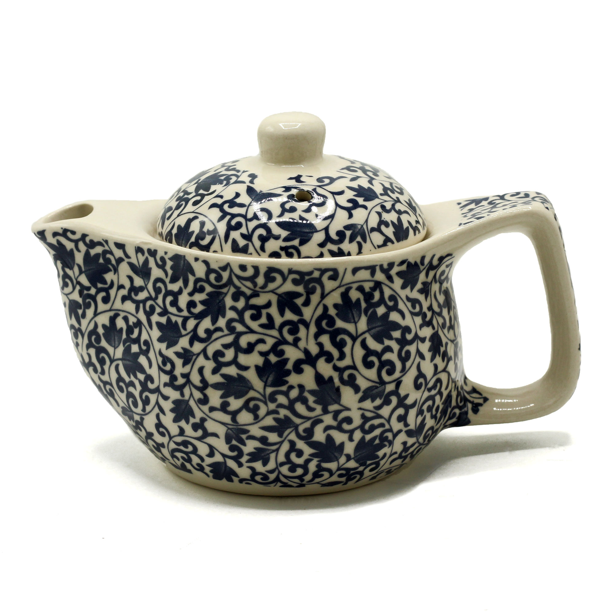 Small Herbal Teapot - Blue Pattern - 1 Piece (TeaP-12)