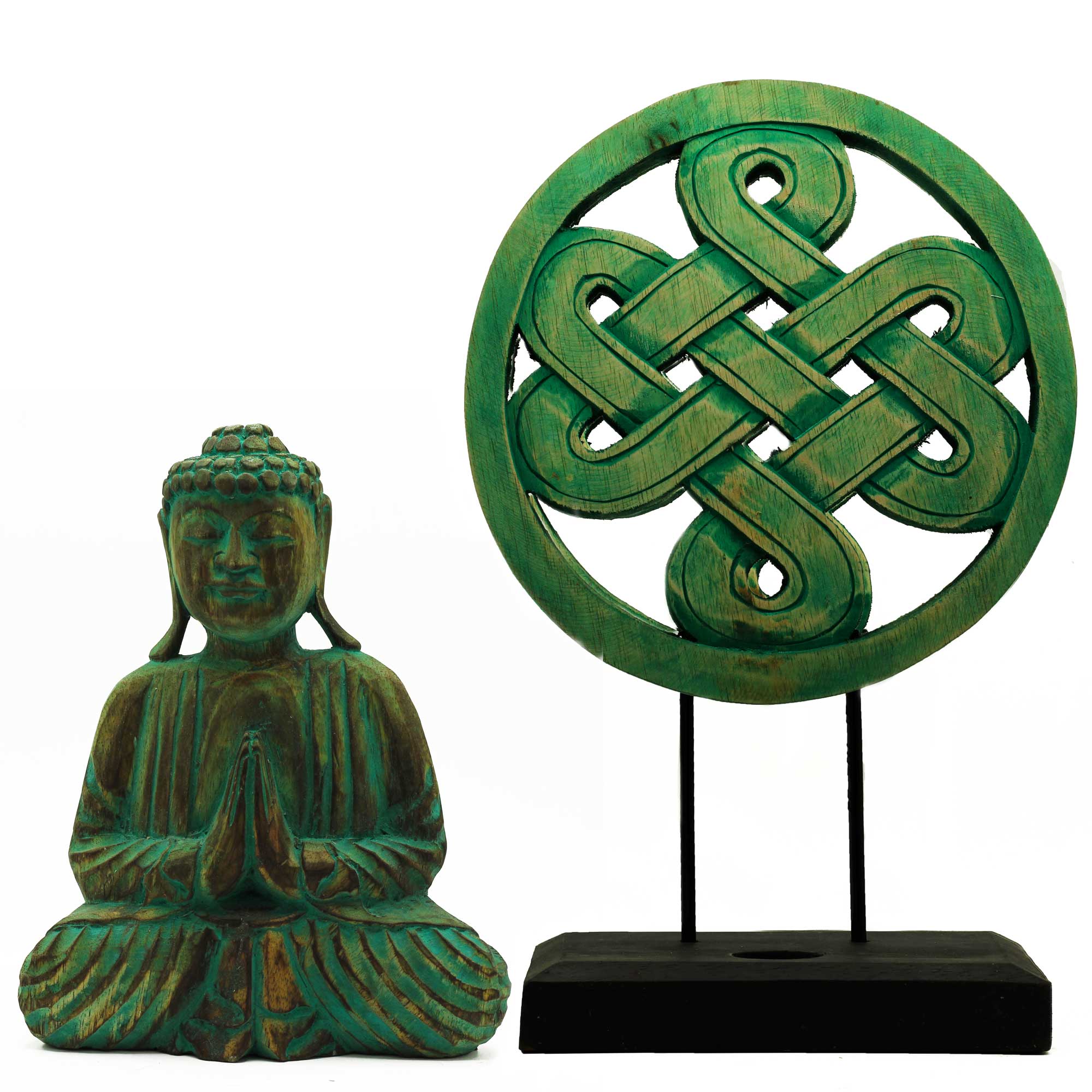 Buddha Feng Shui Set - Mandala - Green - 1 Piece (BFSS-05)