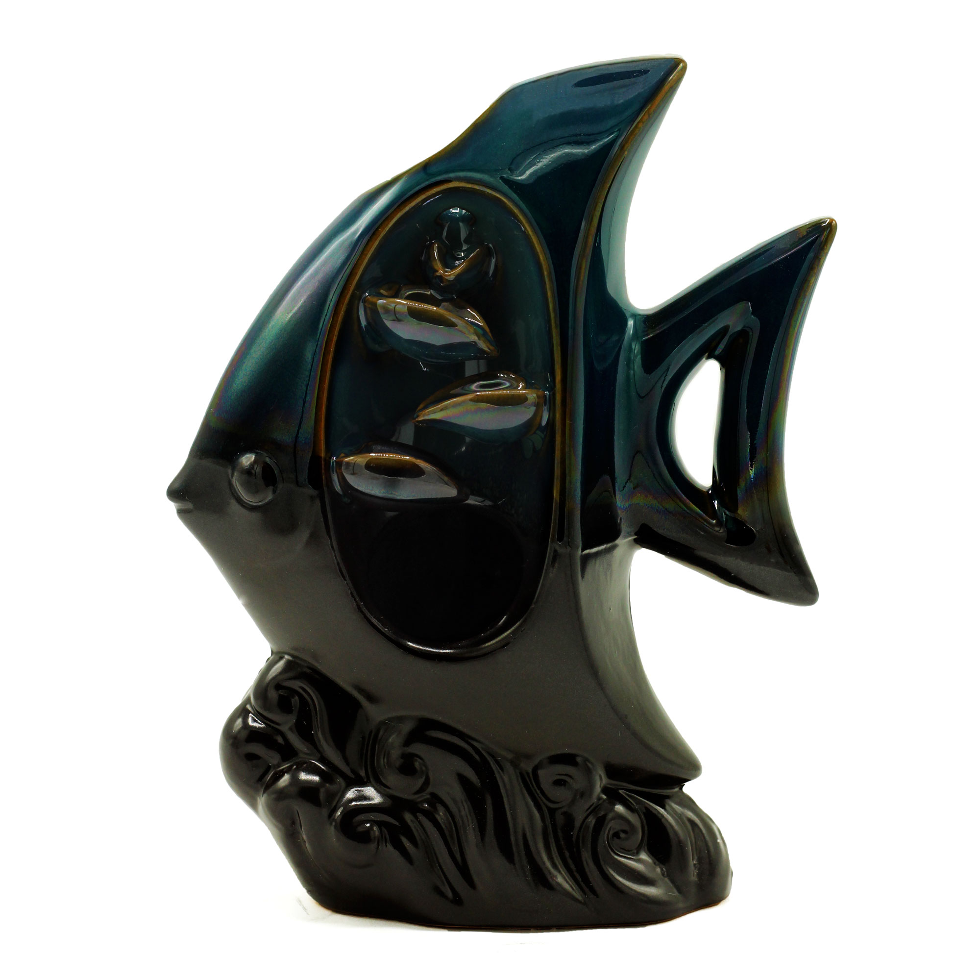 Backflow Incense Burner - Tropical Fish - 1 Piece (BackF-69)