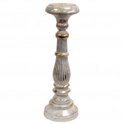 Large Candle Stand - White Gold - 1 Piece (Vinstics-01)