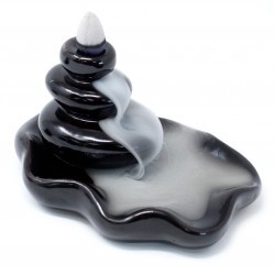 Back Flow Incense Burner - Large Pebbles into Pool - 1 Piece (BackF-03)