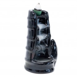 Back Flow Incense Burner - Split Bamboo Fountain - 1 Piece (BackF-04)