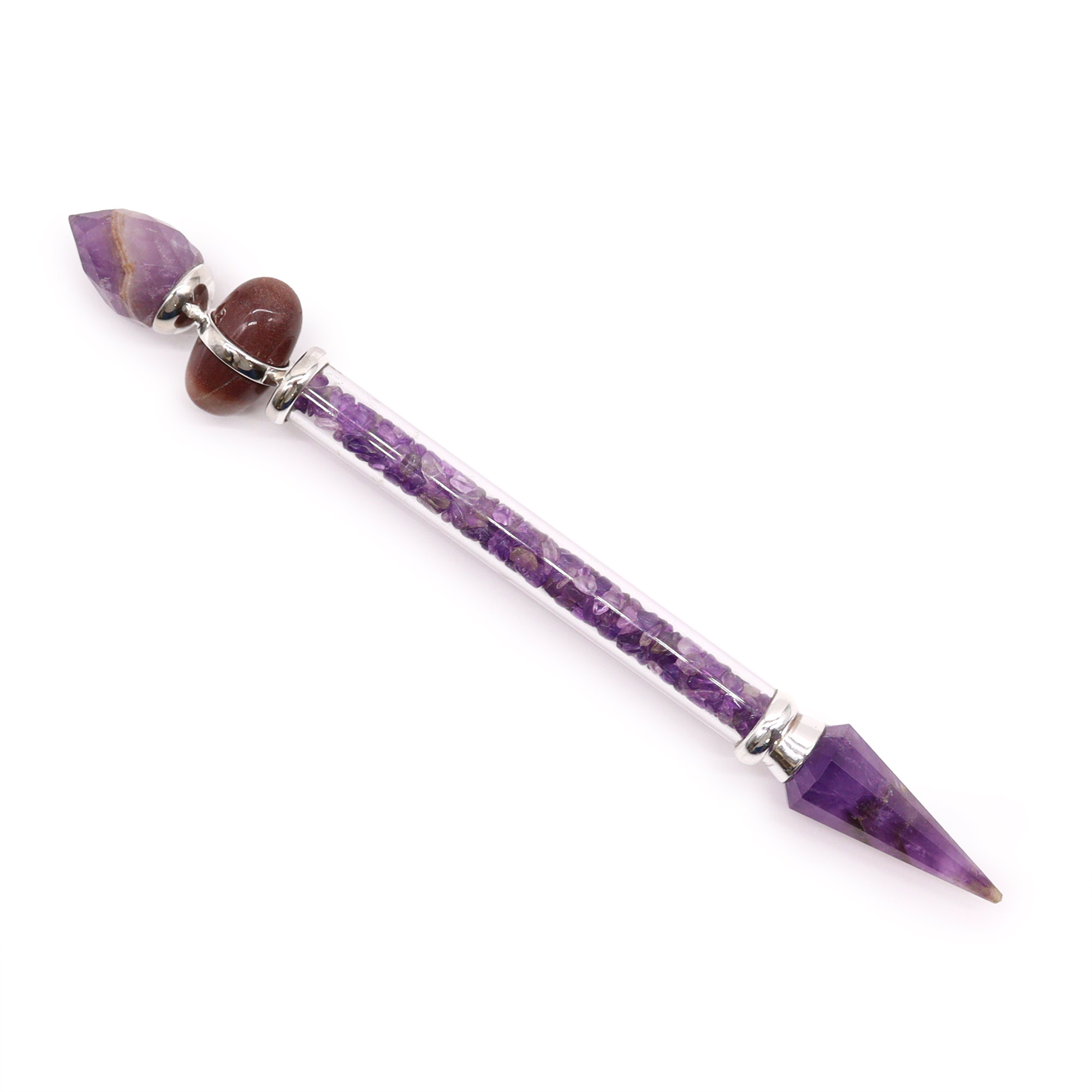 Shiva Lingam Magic Wand - Amethyst - Success - 1 Piece (LingW-03)