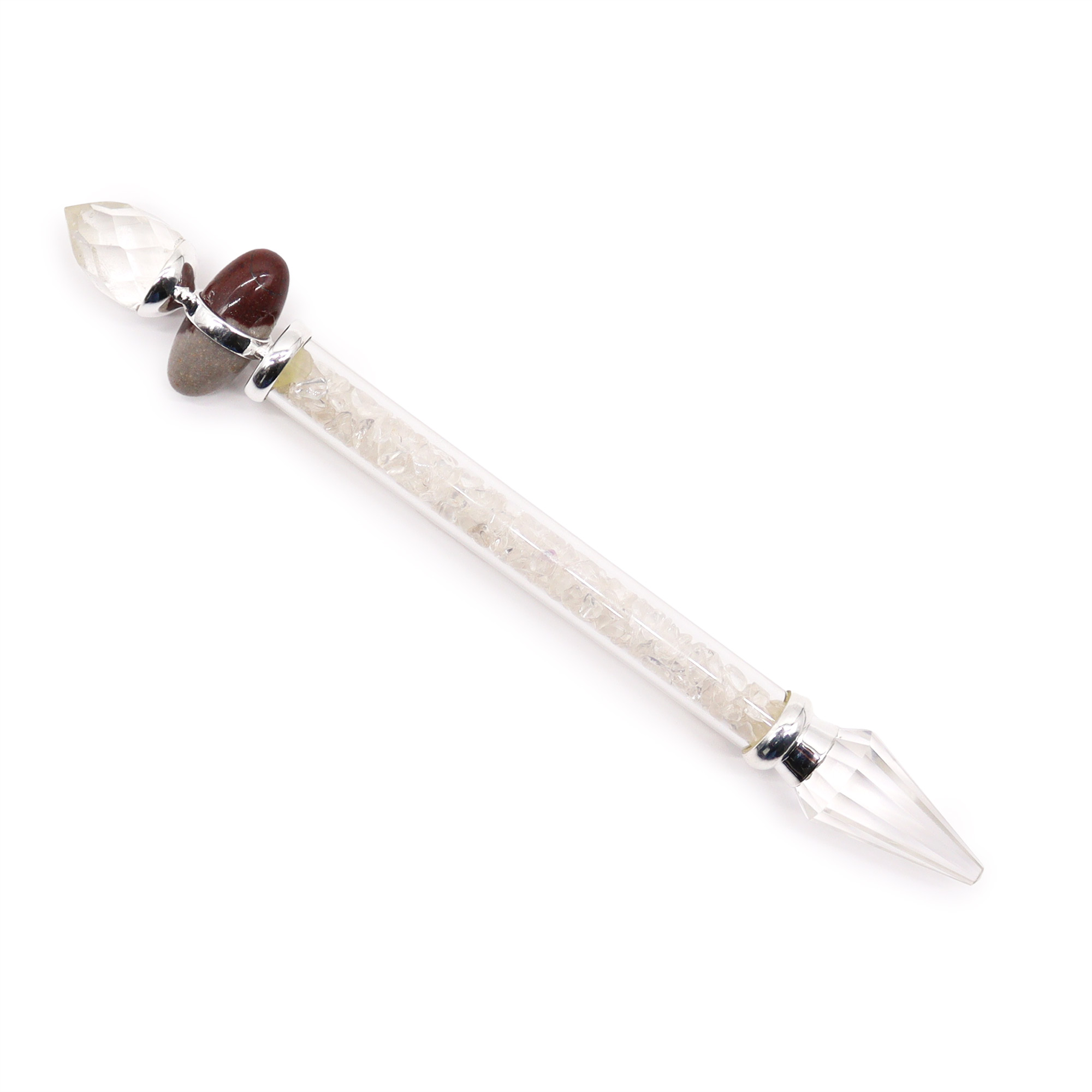 Shiva Lingam Magic Wand - Rock Quartz - Wisdom - 1 Piece (LingW-05)