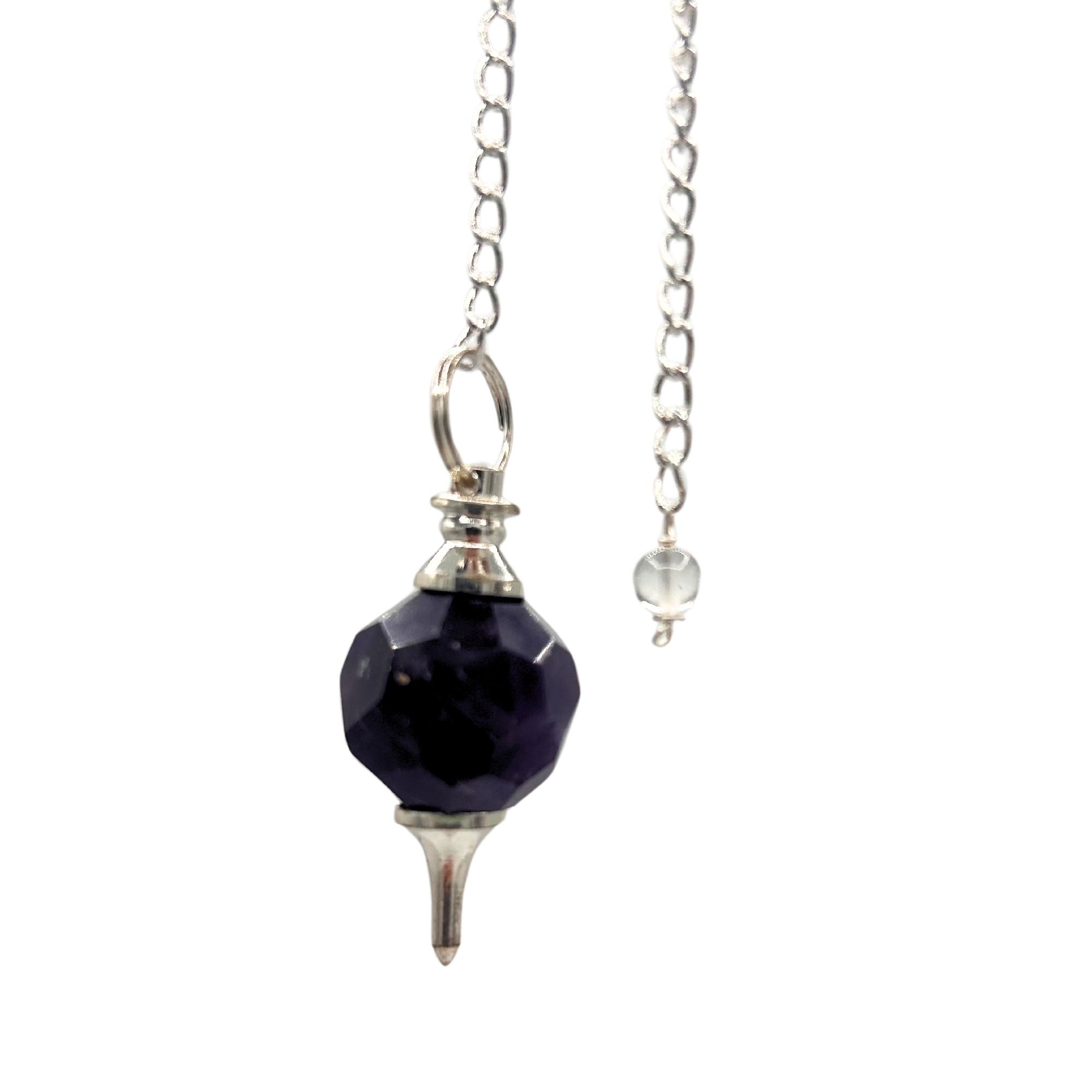Faceted Gemstone Pendulum - Amethyst - 1 Piece (SpecMP-59)