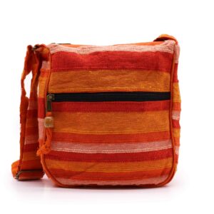 Lrg Nepal Sling Bag  (Adjustable Strap) -  Sunrise Orange - 1 Piece (NSBag-14)