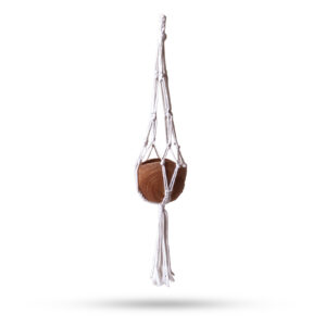 Macrame Small Drop Pot Holder - Natural - 75cm - 1 Piece (MacP-19)