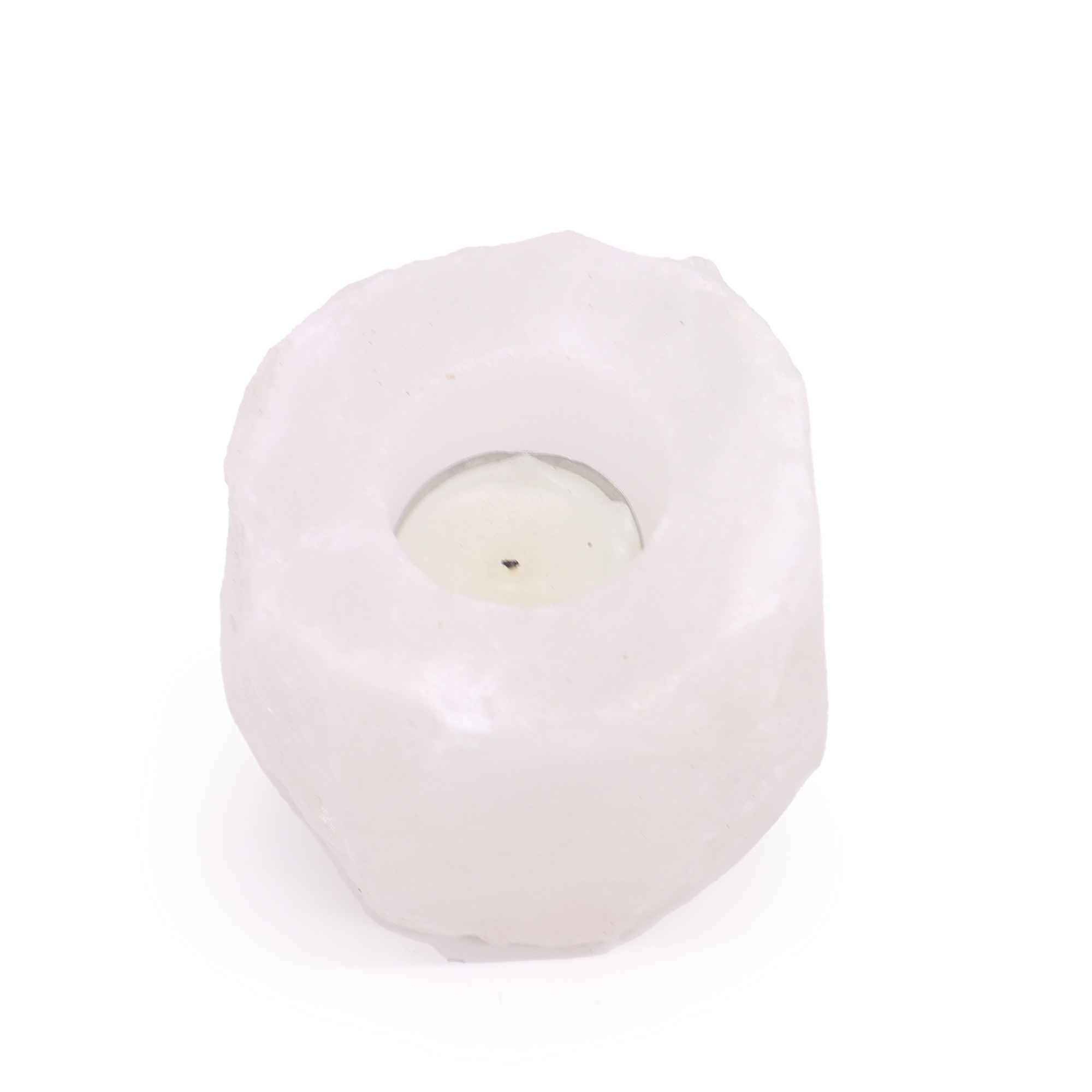 Crystal Rock Himalayan Salt Candle Holder 600-800g - 1 Piece (QSalt-08W)