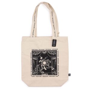 Hop Hare Tote Bag - I am Brave - 10oz Cotton canvas - 1 Piece (HHTB-02)