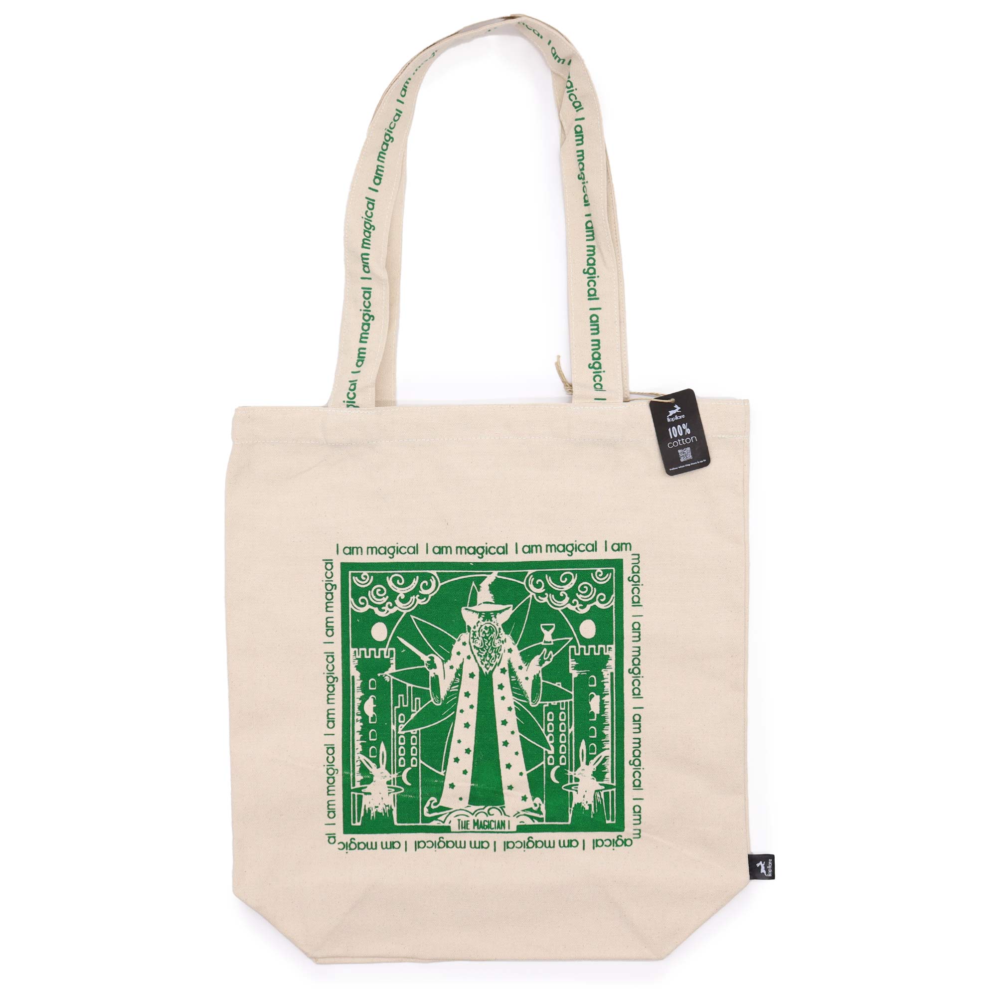 Hop Hare Tote Bag - I am Magical - 10oz Cotton canvas - 1 Piece (HHTB-03)