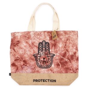 All Natural Bag - Terracotta Stonewash - Hamsa - Protection - 1 Piece (ANB-03)
