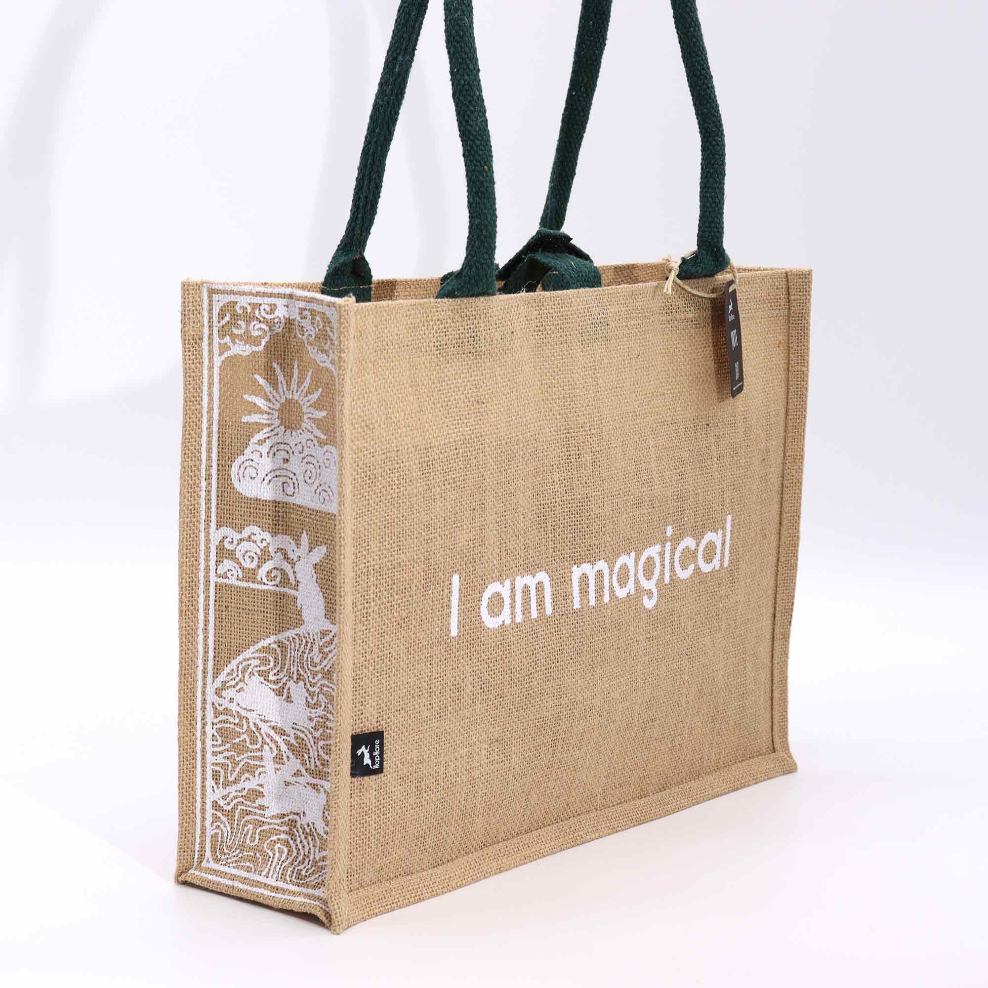 Hop Hare Jute Big Bag - I am Magical - 1 Piece (HHJB-03)