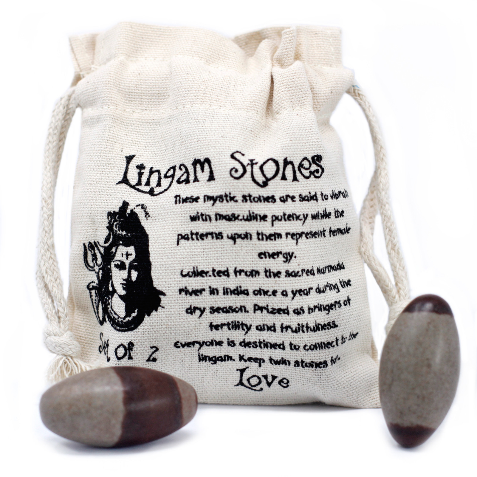 Two Inch Lingam - 2 Stones - 1 Piece (Ling-02)
