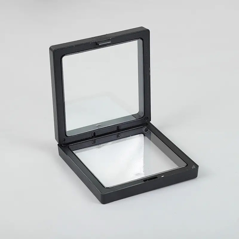 Med 3D Floating Frame Display 9x9cm - Black - 1 Piece (FFD-06)