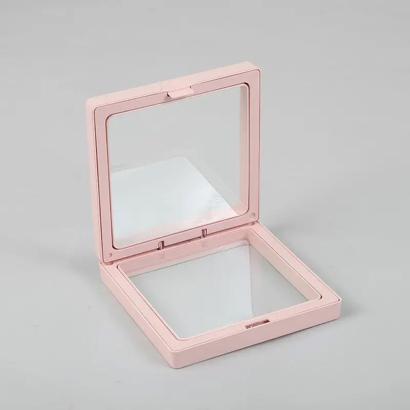 Med 3D Floating Frame Display 9x9cm - Pink - 1 Piece (FFD-10)