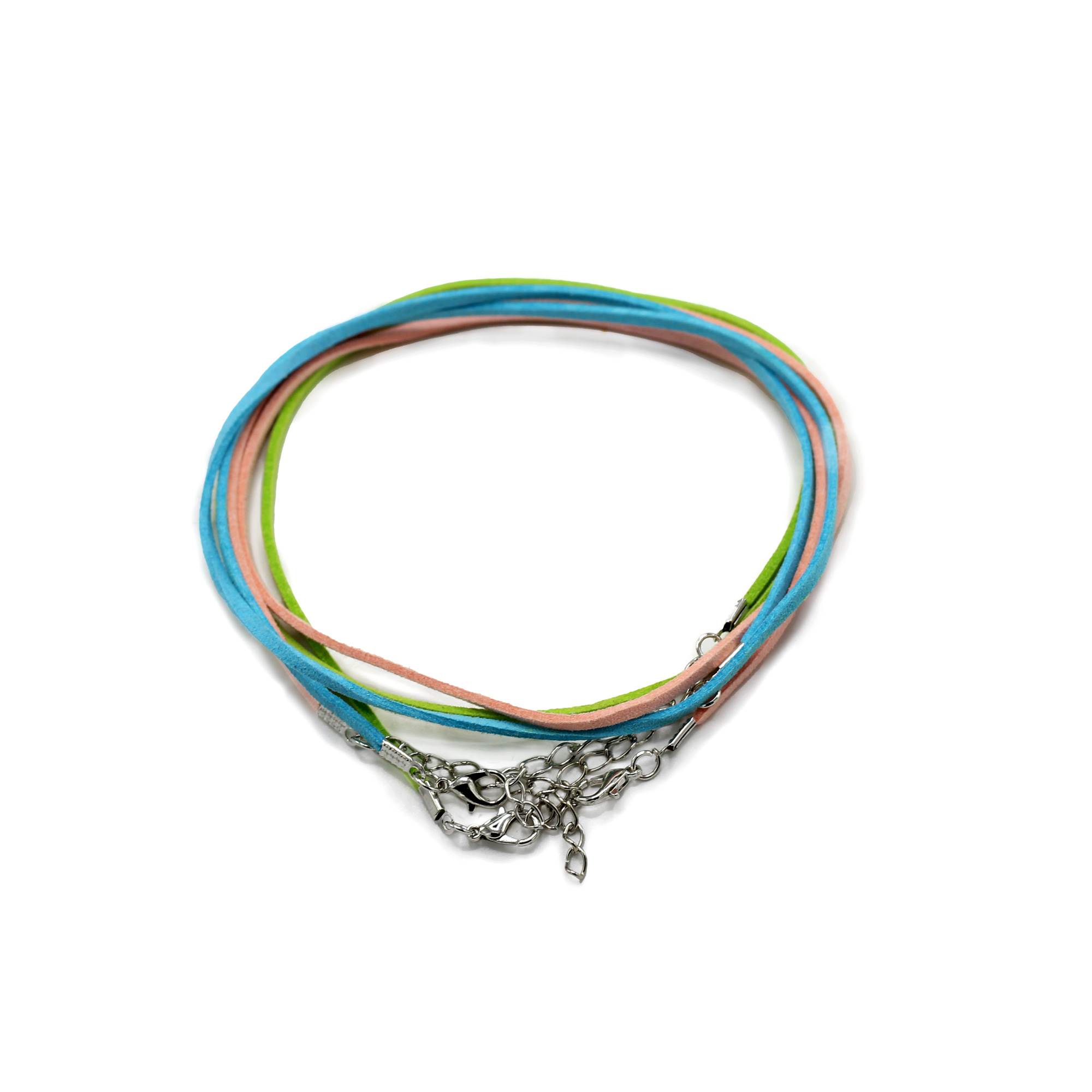 Packs Faux Suede Pendant Cords -  2.5mm x 55cm - Assorted (10 colours) - 1 Piece (PCord-30)