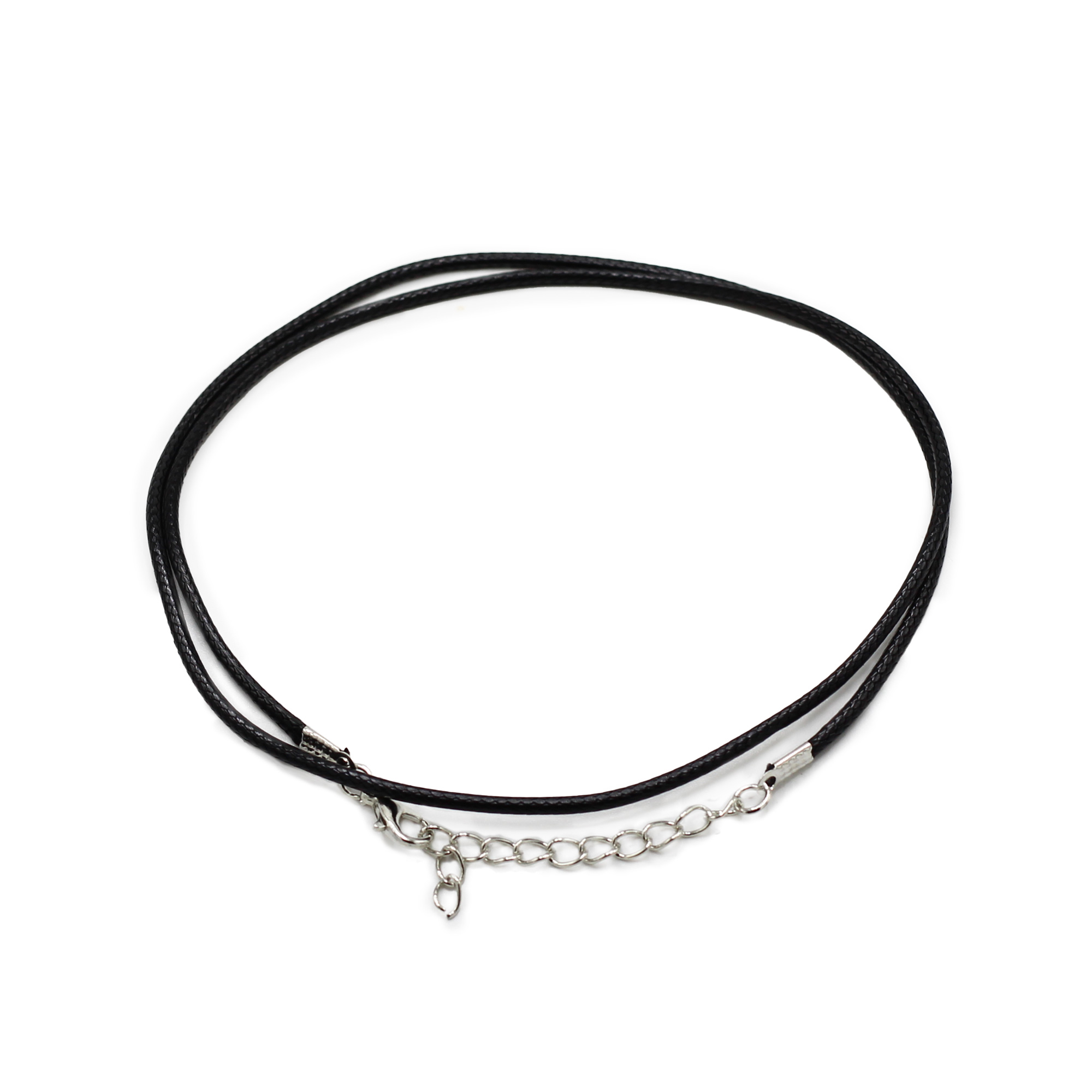 Packs Waxed Pendant Cords -  2mm x 55cm - Assorted - Black 101 - 1 Piece (PCord-31)
