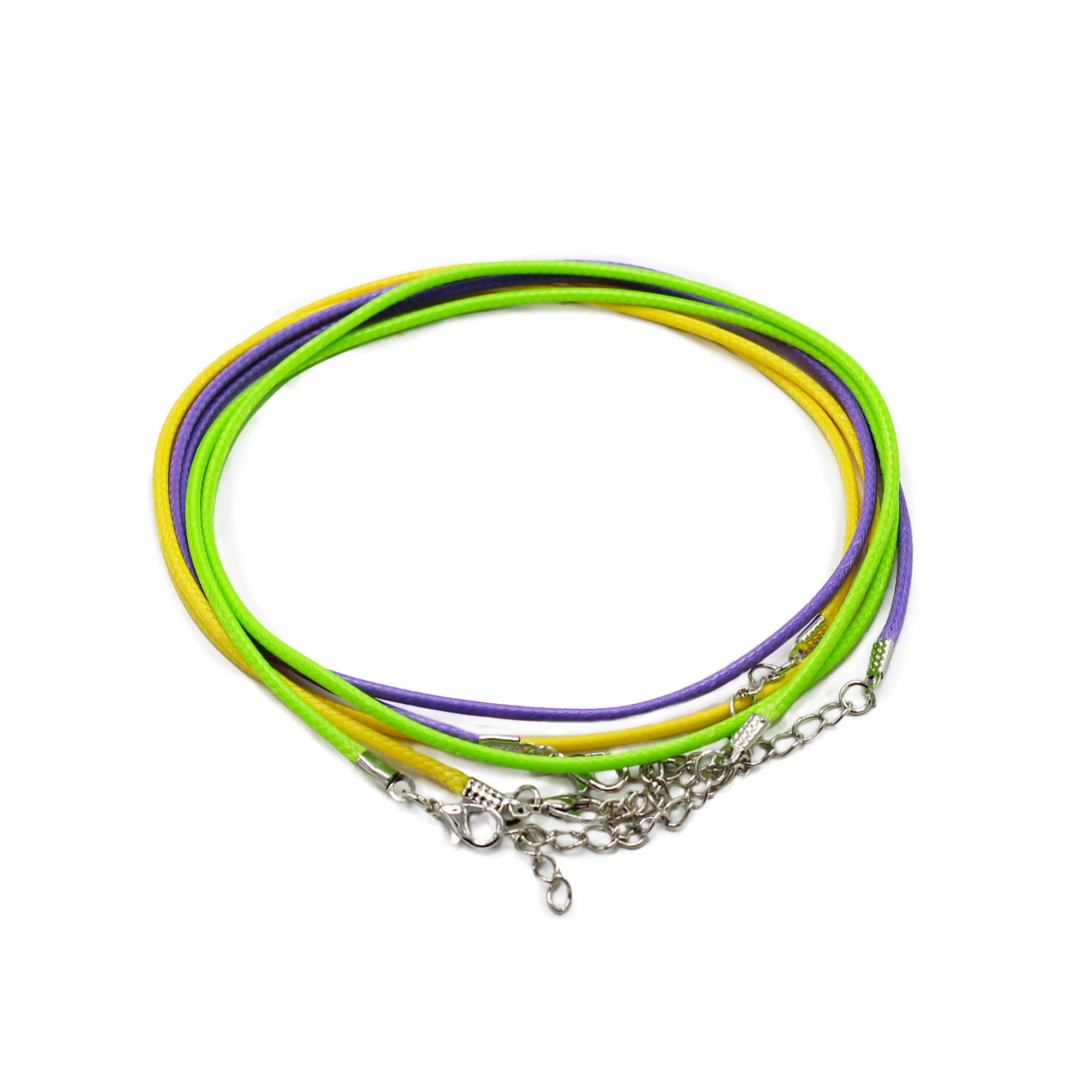 Packs Waxed Pendant Cords -  2mm x 55cm - Assorted - Assorted (10 colours) - 1 Piece (PCord-36)