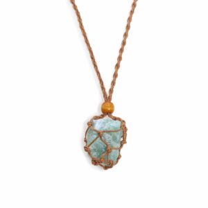 Crystal Gemstone Necklace Cord 45cm/18inch - Brown - 1 Piece (CGNC-04)