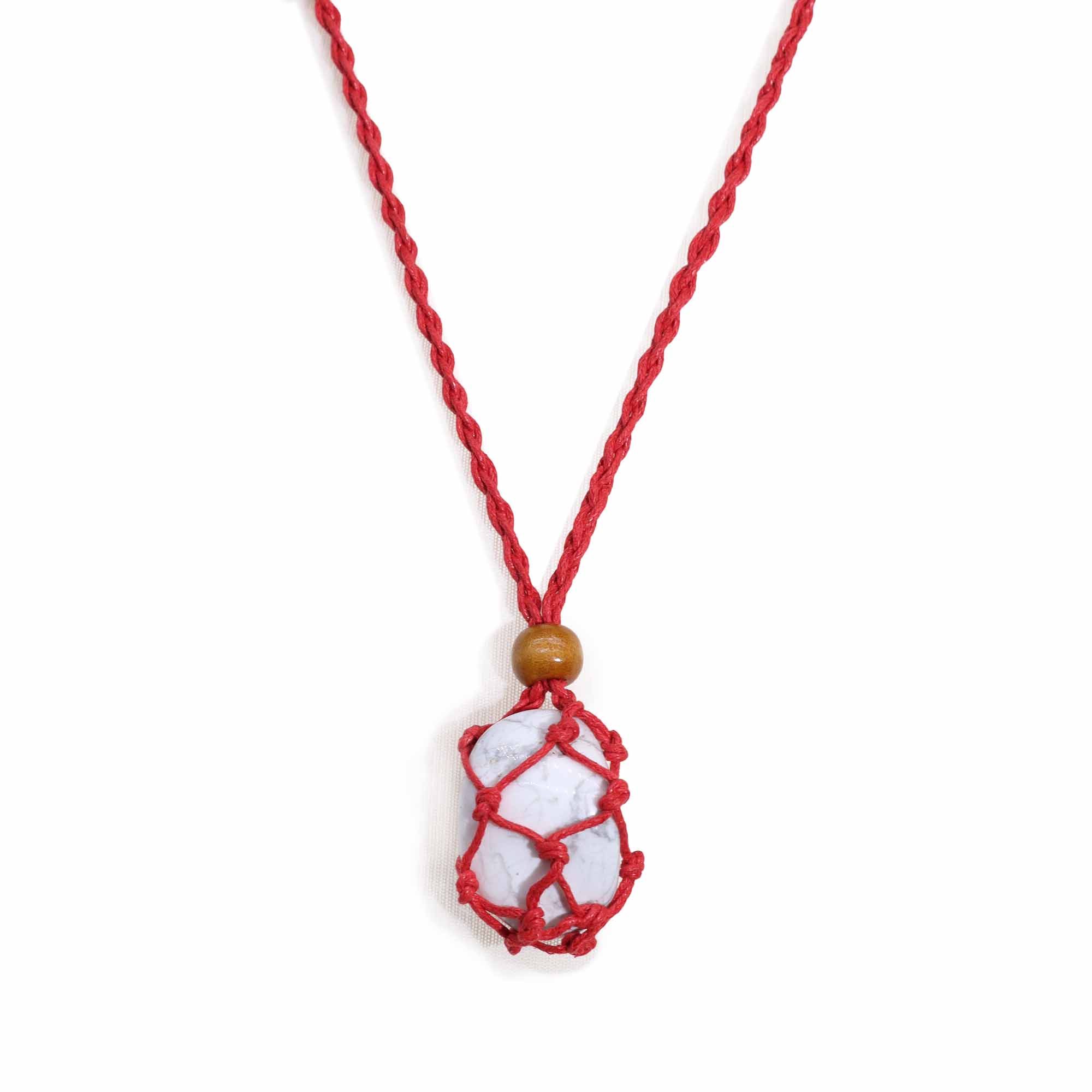 Crystal Gemstone Necklace Cord 45cm/18inch - Red - 1 Piece (CGNC-05)