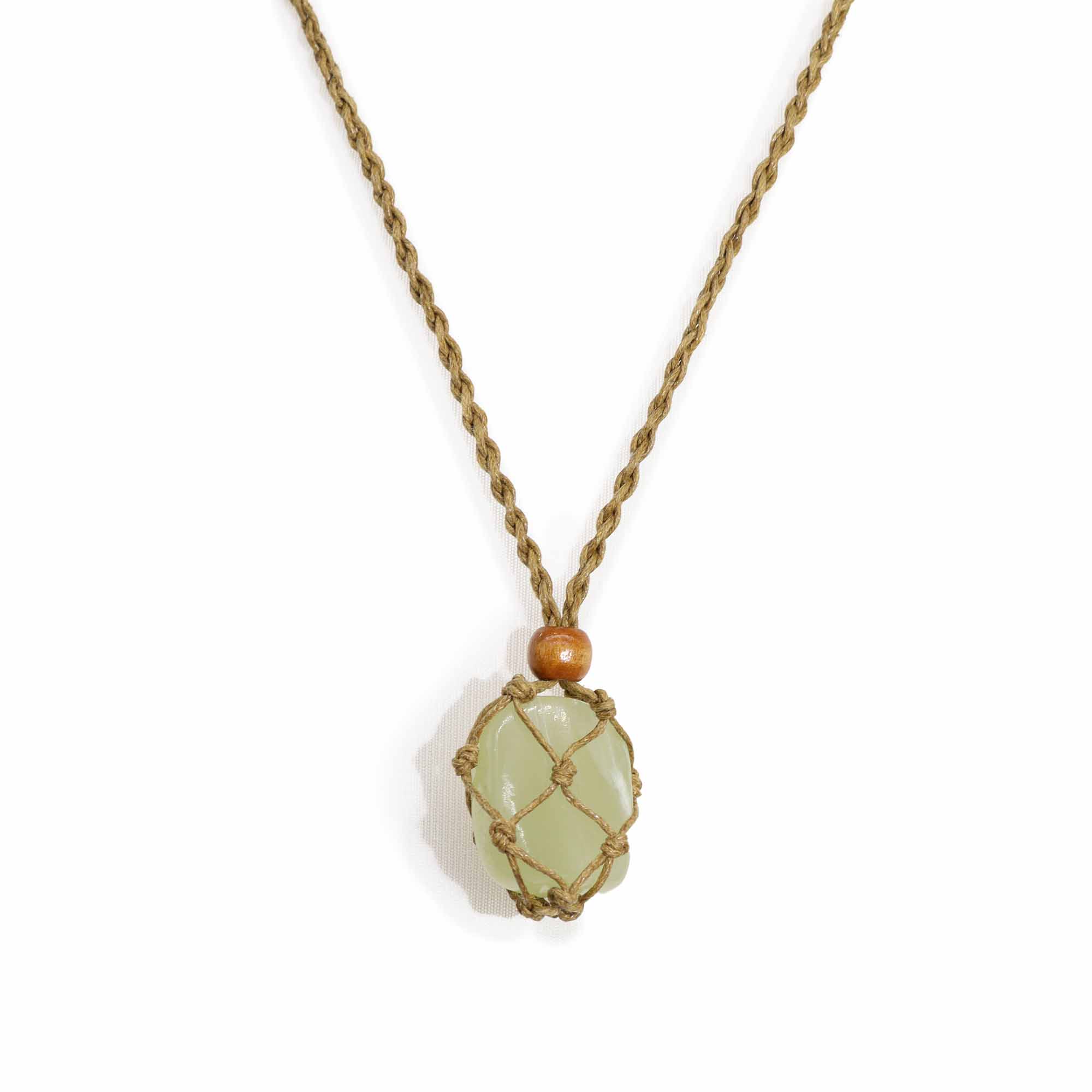 Crystal Gemstone Necklace Cord 45cm/18inch - Sand - 1 Piece (CGNC-06)