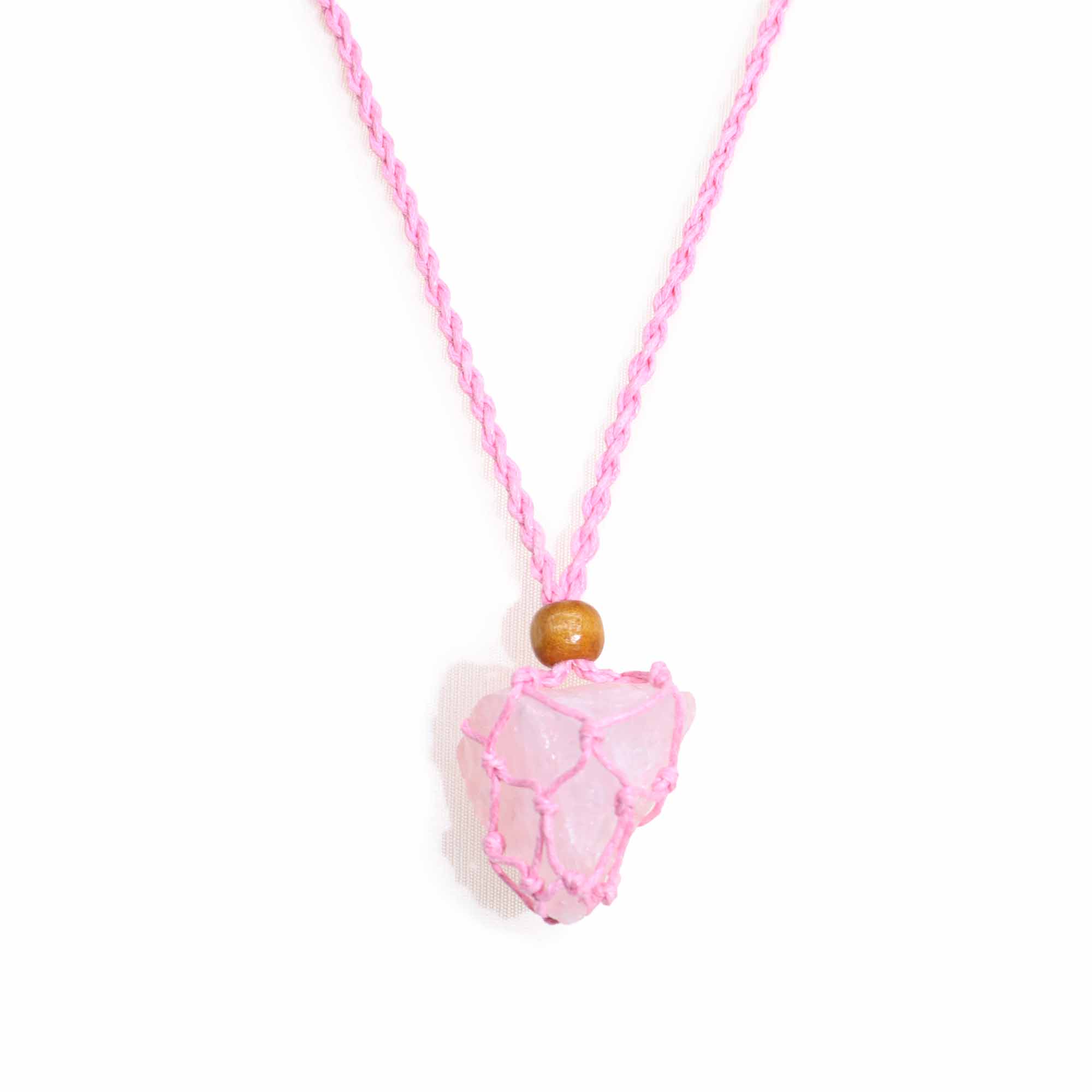 Crystal Gemstone Necklace Cord 45cm/18inch - Pink - 1 Piece (CGNC-07)