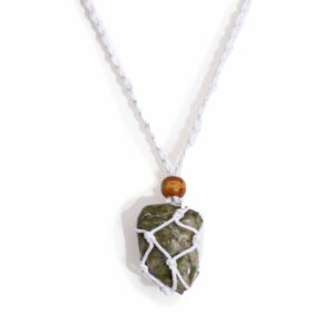 Crystal Gemstone Necklace Cord 45cm/18inch - White - 1 Piece (CGNC-10)