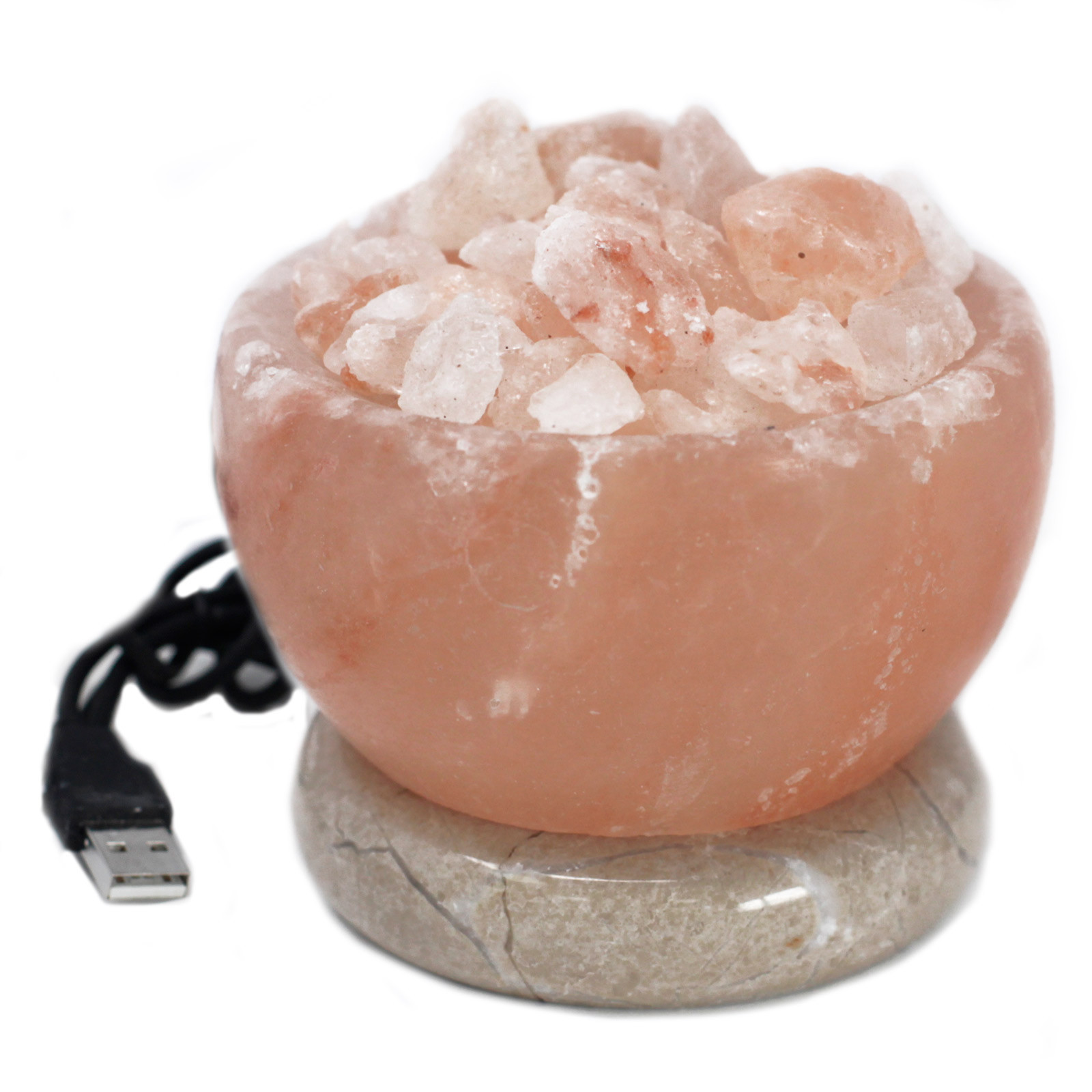 USB Fire Bowl Himalayan Salt Lamp (Multi) - 1 Piece (QSalt-62N)