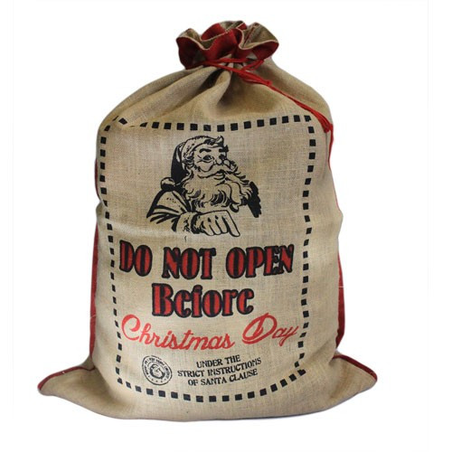 Santa Sack - Do Not Open Before - 1 Piece (SANTA-01)