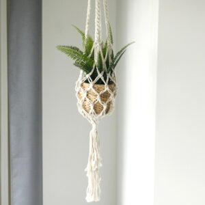 Macrame Pot Holder - Large Pot Holder - Extra Long - 1 Piece (MacP-05)