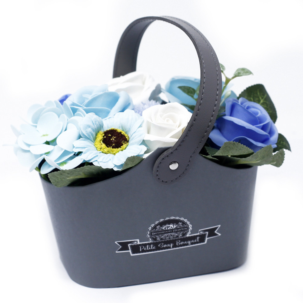 Bouquet Petite Basket - Soothing Blues - 1 Piece (PSFB-01)
