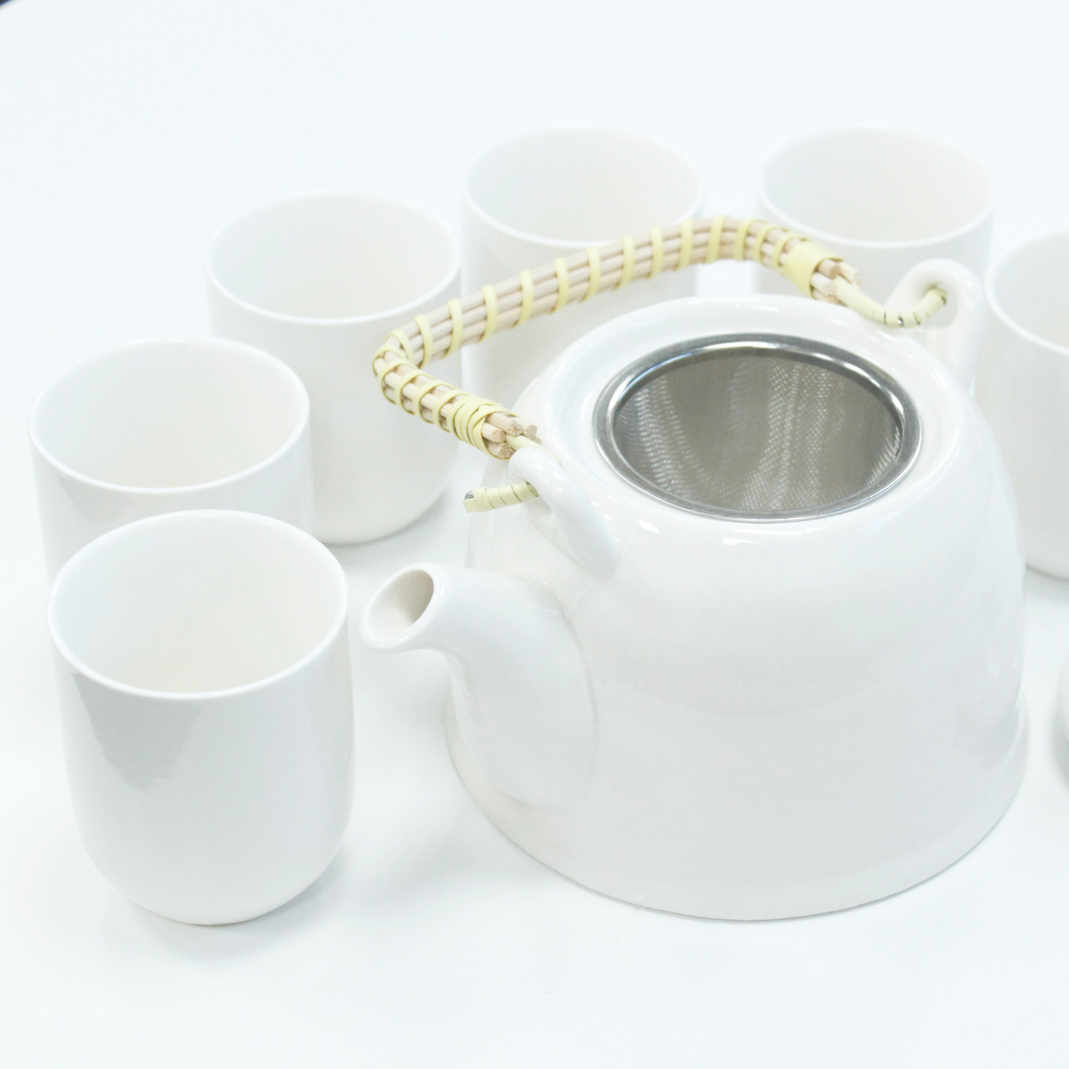 Herbal Teapot Set - Classic White - 1 Piece (TeaP-01)