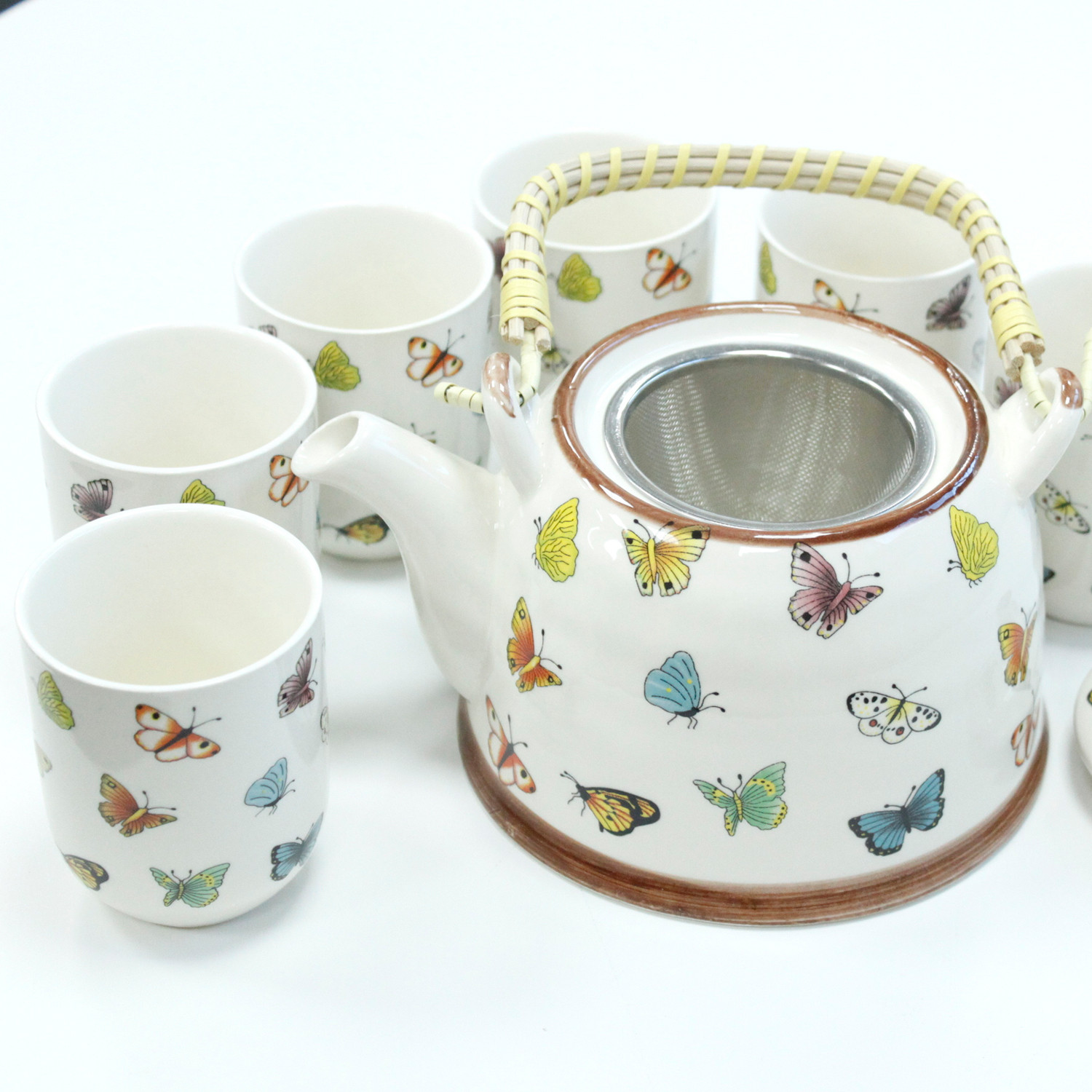 Herbal Teapot Set - Butterflies - 1 Piece (TeaP-02)