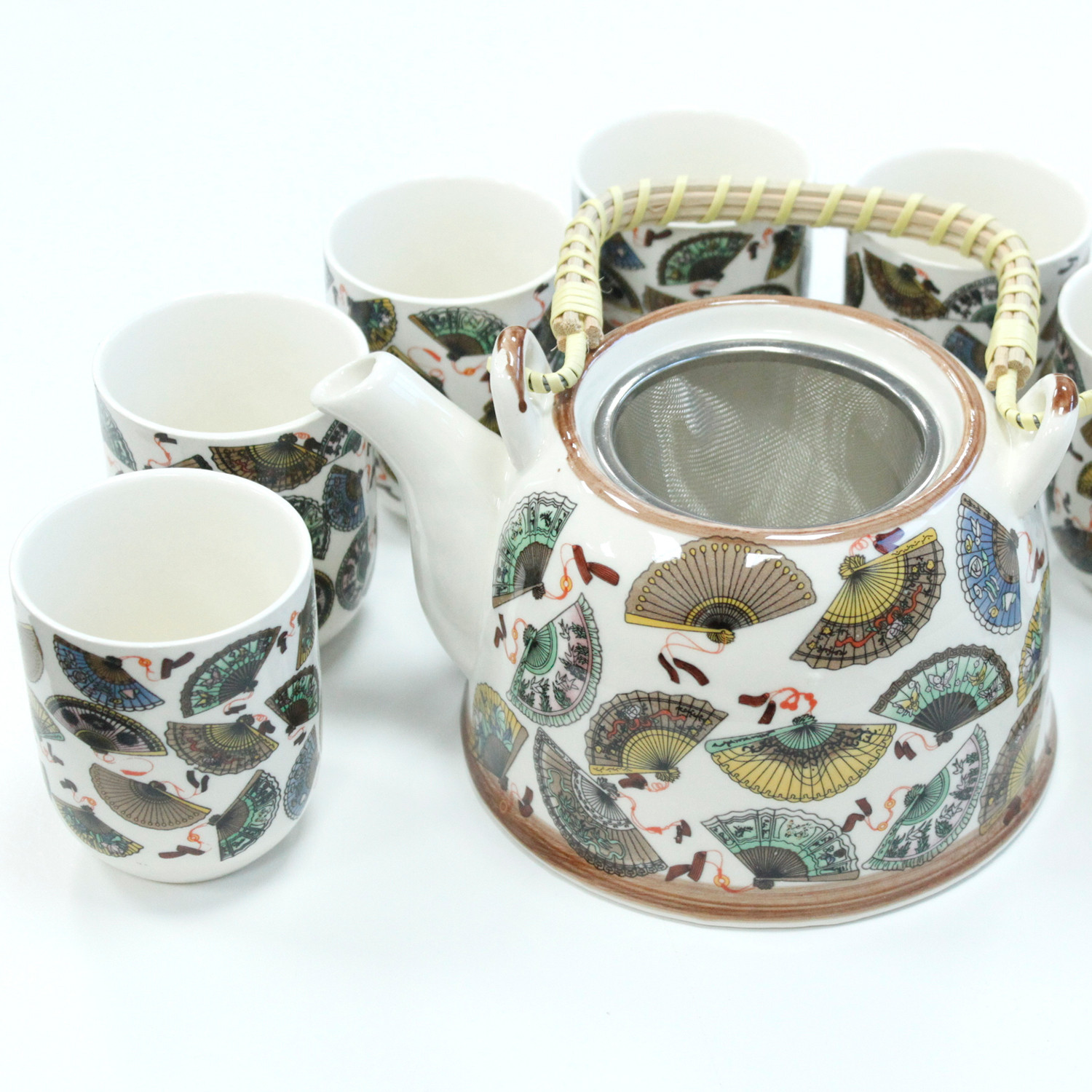 Herbal Teapot Set - China Fans - 1 Piece (TeaP-03)