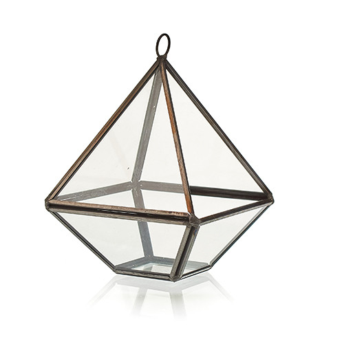 Glass Terrarium - Small Diamond - 1 Piece (GTer-01)