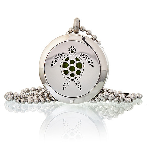 Aromatherapy Jewellery Necklace - Turtle 25mm - 1 Piece (AromaJ-07)