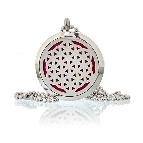Aromatherapy Jewellery Necklace - Flower  of Life 30mm - 1 Piece (AromaJ-09)