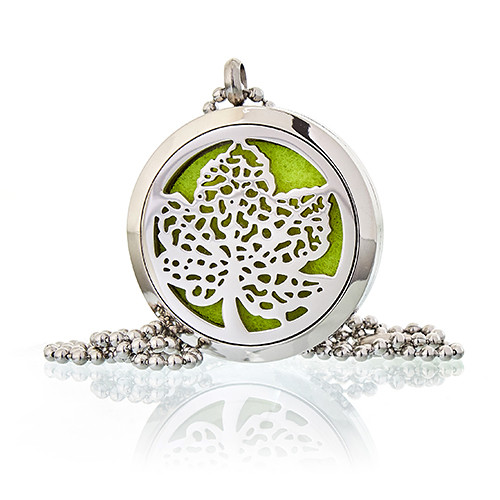 Aromatherapy Jewellery Necklace - Leaf 30mm - 1 Piece (AromaJ-11)