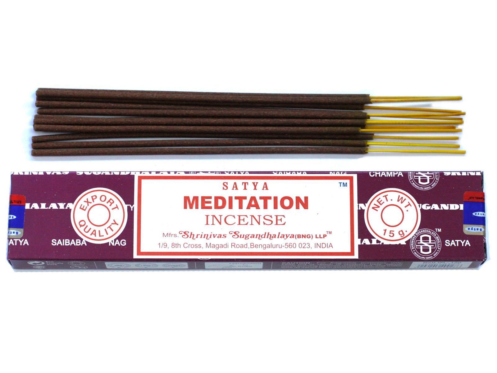 Satya Incense 15gm - Meditation - 1 Piece (iSatya-08)