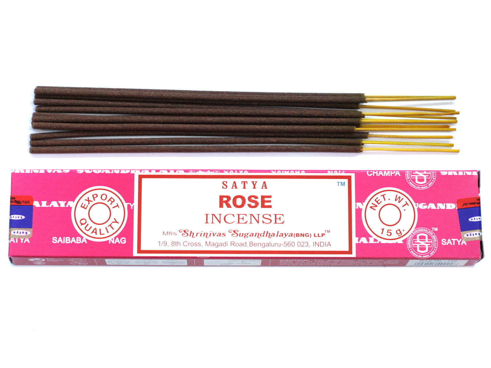 Satya Incense 15gm - Rose - 1 Piece (iSatya-09)